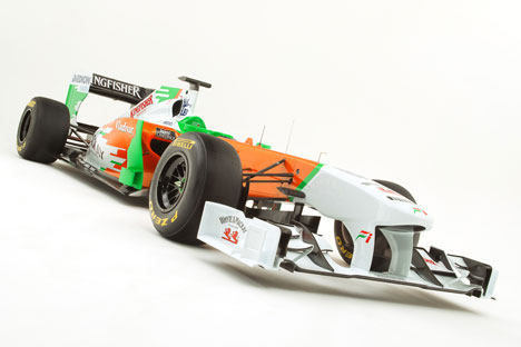 Force India bruger stadig de indiske nationalfarver